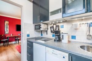 Η κουζίνα ή μικρή κουζίνα στο Appartement Namibia