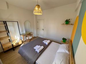 Letto o letti in una camera di Nomads Hostel