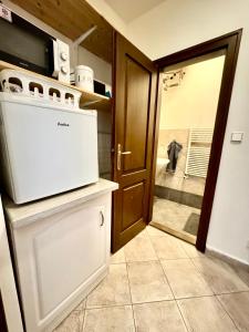 Kuchyňa alebo kuchynka v ubytovaní Apartmány Nerudova 36