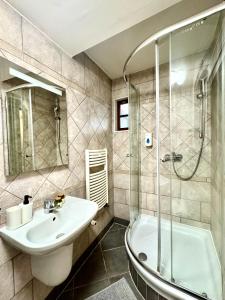 Kúpeľňa v ubytovaní Apartmány Nerudova 36