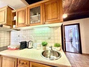Kuchyňa alebo kuchynka v ubytovaní Apartmány Nerudova 36