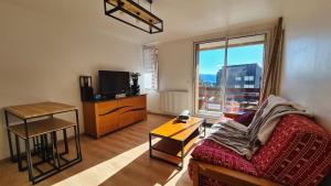 TV a/nebo společenská místnost v ubytování Appartement T3 Font-Romeu