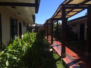 Puutarhaa majoituspaikan La Posada Copan ulkopuolella