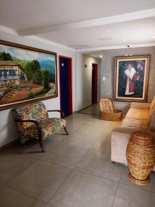 Ruang duduk di Pousada Vila Catarina