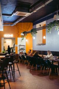 A seating area at QUO Milano