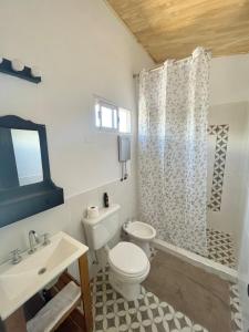 a bathroom with a toilet and a sink at Loft Jujuy 2 Departamento Céntrico in San Salvador de Jujuy