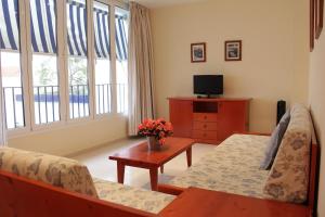 Zona d'estar a Apartaments Tamariu