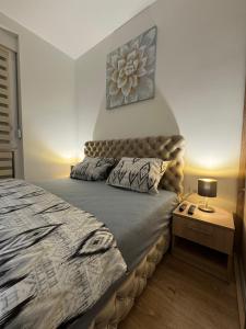 Postel nebo postele na pokoji v ubytování Apartman CRYSTAL Vrnjačka Banja