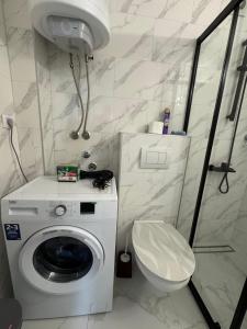 Koupelna v ubytování Apartman CRYSTAL Vrnjačka Banja