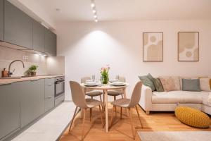 Kuchyň nebo kuchyňský kout v ubytování Léda Private Apartment