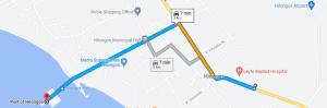 a map of the proposed changes to the trail at Amparo Residence, Arayat Room in Hilongos
