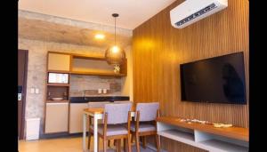 Dapur atau dapur kecil di Resort Aqualand