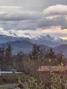 A general mountain view or a mountain view taken from the homestay