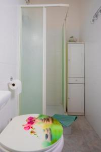 Koupelna v ubytování La Finestra sulle Gole del Farfa