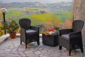 Posezení v ubytování La Finestra sulle Gole del Farfa