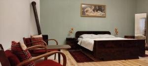 Letto o letti in una camera di Statek Kloubek