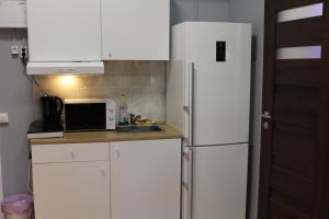 Kuchyň nebo kuchyňský kout v ubytování Hotell Salem