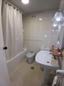 Koupelna v ubytování Hotel Congra