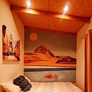 Postel nebo postele na pokoji v ubytování Desert Wings