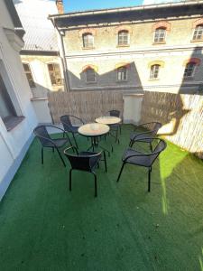 Patio nebo venkovní prostory v ubytování Apartmány BAROKO