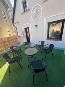 Patio nebo venkovní prostory v ubytování Apartmány BAROKO