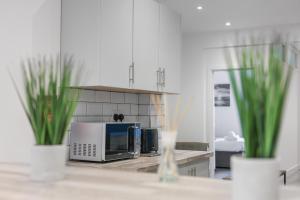 Dapur atau dapur kecil di Sea breeze retreat