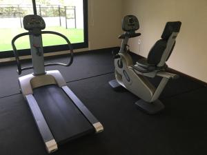 Fitness centrum a/nebo fitness zařízení v ubytování Crystal Tower