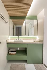 Koupelna v ubytování Apt Aconchegante | Piscina, Sauna e Metrô 350m