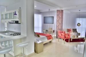 Posezení v ubytování Monterosa Apartamentos Amoblados