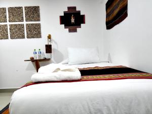 Postel nebo postele na pokoji v ubytování Hotel Sal Andina