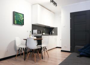 Kuchyň nebo kuchyňský kout v ubytování River House - Apartament z ogródkiem