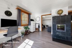 Kuchyň nebo kuchyňský kout v ubytování AmBach l Vue exceptionnelle l Sauna