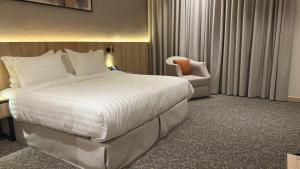 Letto o letti in una camera di فندق آرام النسيم