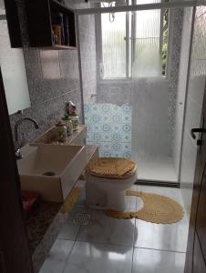 Koupelna v ubytování Apartamento em Coqueiral de Itaparica