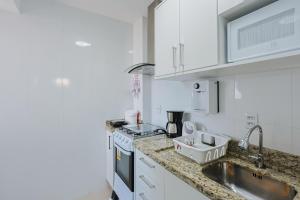 Dapur atau dapur kecil di Apto Confortável e Vista Mar no Centro +23 gambar