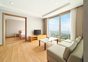 TV a/nebo společenská místnost v ubytování Hanwha Resort Gyeongju