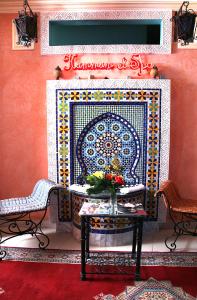 Coin salon dans l'établissement Hotel Moroccan House Casablanca