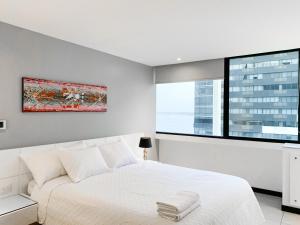 Postel nebo postele na pokoji v ubytování Depa 2 habitaciones vista a la ciudad - Rio con parking free + 249 fotografií