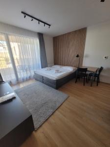 Voodi või voodid majutusasutuse Apartmány Florián toas
