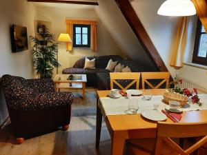 Posezení v ubytování Landhaus Sorgenfrei