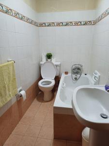 Koupelna v ubytování Arkati house
