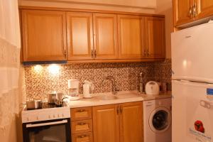 A kitchen or kitchenette at Driopes Villas