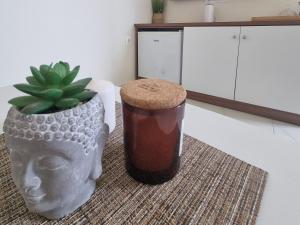 Kuchyň nebo kuchyňský kout v ubytování Rooftop Nest