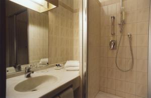 Koupelna v ubytování Hotel Jedermann