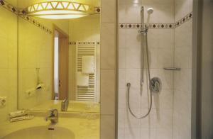 Koupelna v ubytování Hotel Jedermann