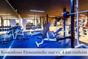 Fitness centrum a/nebo fitness zařízení v ubytování BnB Fliegerhaeusle Hagnau 24h Self Check In
