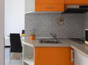 Kuchyň nebo kuchyňský kout v ubytování Apartments Ane