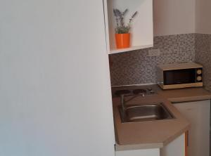 Kuchyň nebo kuchyňský kout v ubytování Apartments Ane