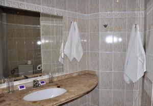 Koupelna v ubytování Hotel Erma