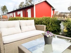 Posezení v ubytování Lägenhet nära Isaberg